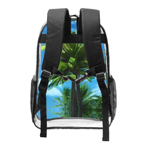 Sac à dos en PVC transparent de qualité supérieure palmier - 2
