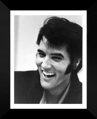 ArtDirect FRAMED 20x24 'Elvis Presley Laughing' Photograph Art Print