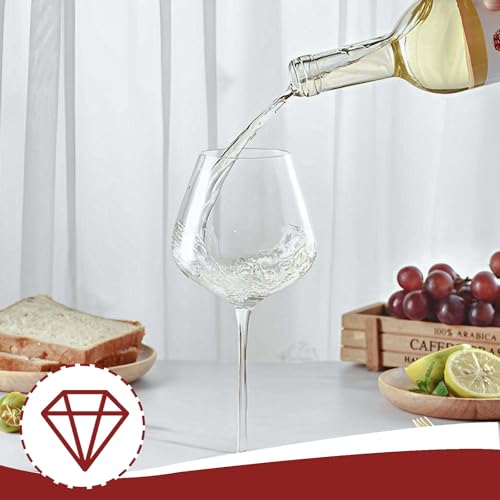 Verre à vin rouge et blanc résistant pour service de table élégant - 4