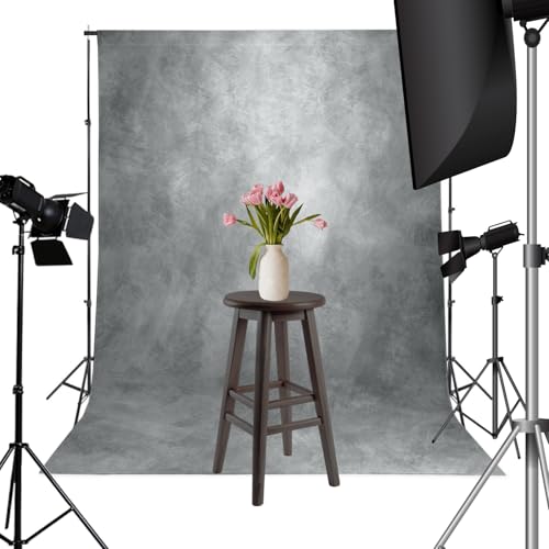 Fondo profesional gris 6x8ft para fotografía miniatura 4