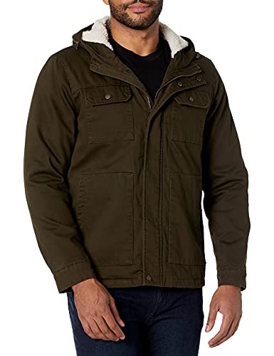 Image of Levi's Men's Legacy Washed Cotton Hooded Military Jacket