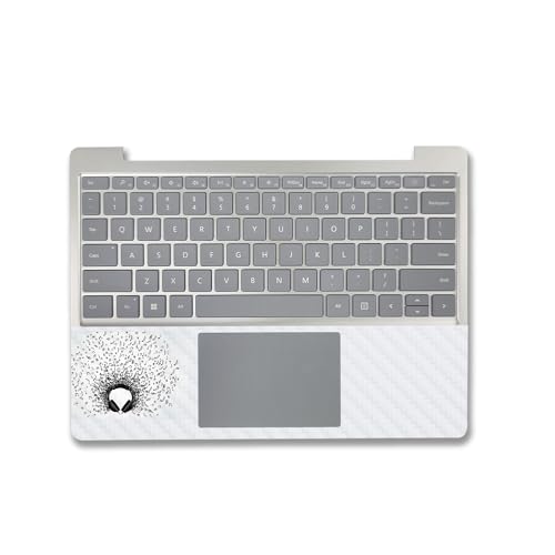 Image of MightySkins Carbon Fiber Skin Compatible with Microsoft Surface Laptop Go 3 (2023) Full Wrap Kit - Earworm | Protective, Durable Textured Carbon Fiber Finish | Made in The USA