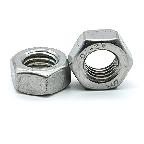 Image of Hippo Hardware M20 (20mm) Hexagon Full Nuts Hex Nut Metric Coarse A2 Stainless Steel (Pack of 3)