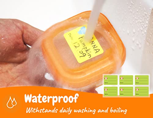 image for CHUBBIEE Baby Daycare Labels, Removable Write-On Date Labels for OXO T