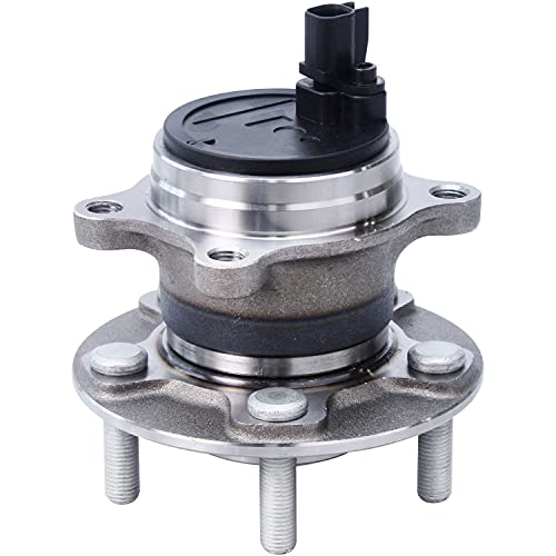 Image of Detroit Axle - 2 Rear Wheel Bearing Hubs for 2012-2018 Ford Focus, Replacement 2013 2014 2015 2016 2017 Focus Wheel Bearing and Hubs Assembly [Without Active Park Assist]