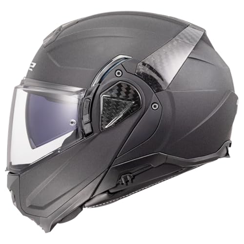 Image of LS2 Helmets Advant II Modular Motorcycle Helmet W /SunShield (Gloss Jeans Gray - X-Small)