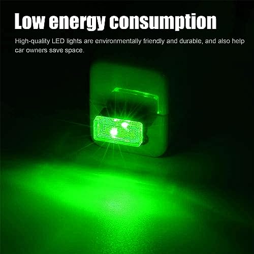 image for Ziciner 4 PCS USB LED Car Interior Atmosphere Lamp, Portable Mini LED 
