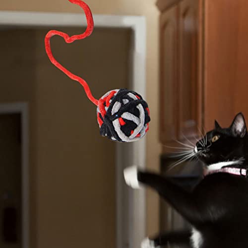 Juguetes para gato de interior: bola con campana interactiva y pelotas kitten para morder 4