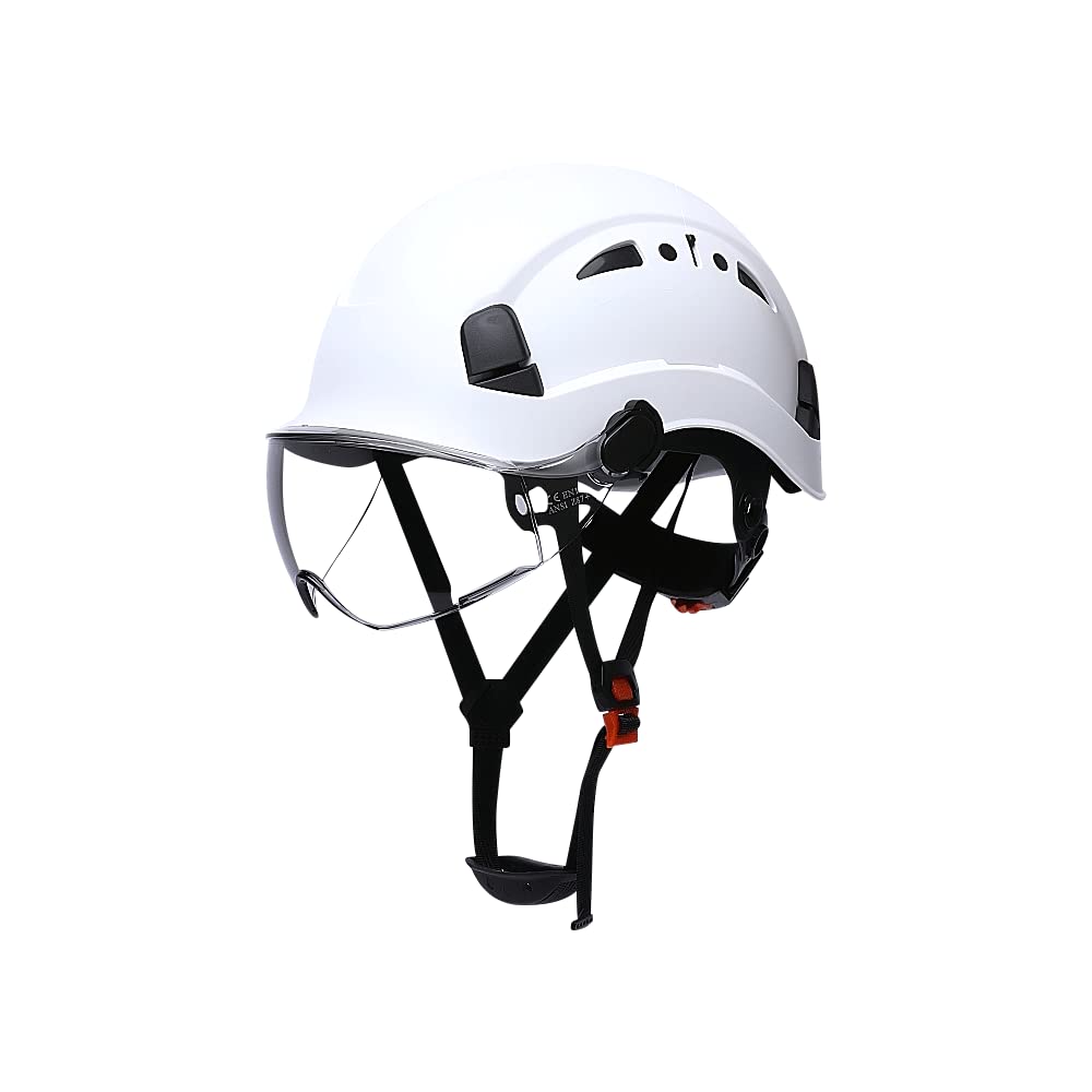 Cascos De Construccion - Casco protettivo per edilizia, con visiera regolabile a 6 punti, attacco ANSI Z89.1, tipo I, classe C, cascos de construccion