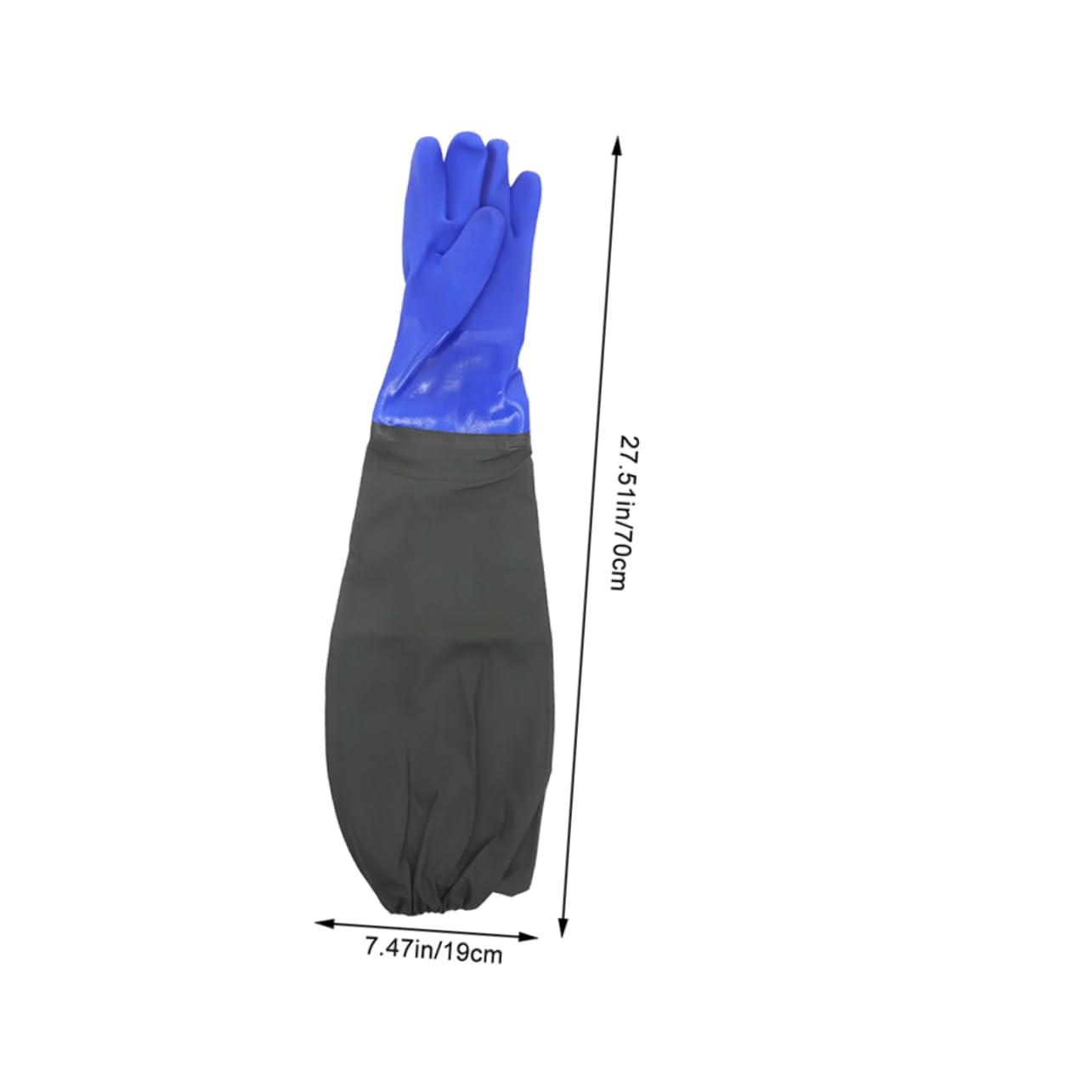 Alipis Guantes Impermeables de Goma Codo 2 Pares Guantes Largos para Lavar Antideslizantes y Resistentes para Limpieza de Cocina y Uso Doméstico