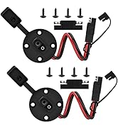 SAE Cable - iGreely 2Pack Solar Weatherproof SAE Socket Sidewall Port, SAE Quick Connect Solar Pa...