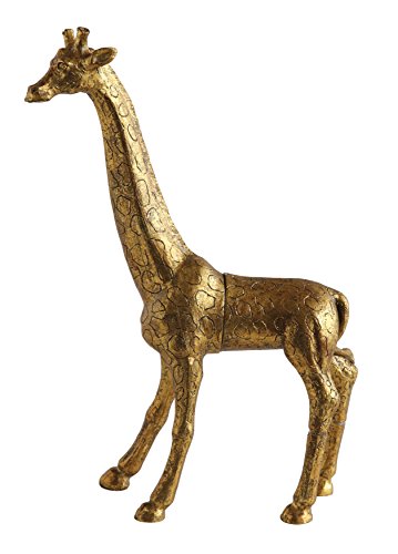Creative Co-Op Resin Giraffe Jewelry Holder with Gold Finish & Magnet