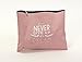 Produktbild Mäppchen Kosmetiktasche Federmappe Stifte Tasche"Never Give Up II" rosa weiss 25x19 cm, TC-Canvas - PRIME Versand