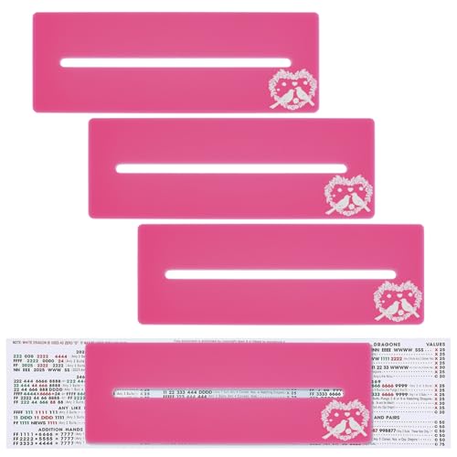 OLYCRAFT 4Pcs Mahjong Line Finder Accesorios para Mahjong