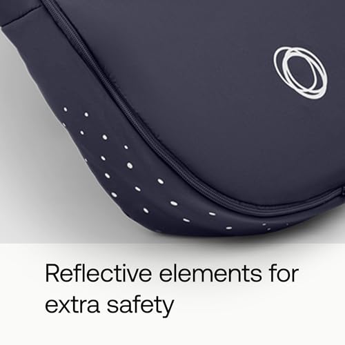 Image of Bugaboo Footmuff - All-Season Stroller Accessory Weatherproof Climate Control Removable and Reflective (Deep Indigo) | Essential pram accessory for every season, deep indigo
