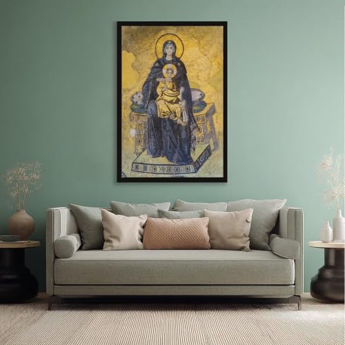 Affiche Hagia Sophia Theotokos en toile 50x75 cm avec cadre suspendu pour salon - 5