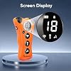 PawBehave Adjustable Ultrasonic Dog Trainer World's First Variable Frequency Pet Behavior Corrector with 10 Level Ultra Sound, 18 Dog Whistles, Anti-Bark Flashlight, Humane Dog Deterrent (Orange)
