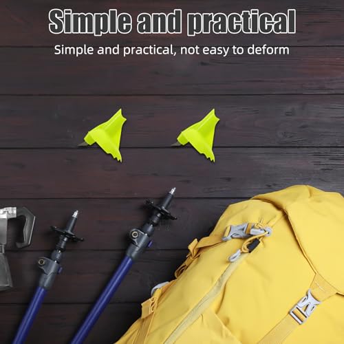 Protectores de punta Alasum de nylon y acero para bastones de senderismo 3