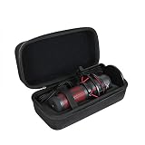 Adada Hard Travel Case for HyperX QuadCast - USB Condenser Gaming Microphone (Black)