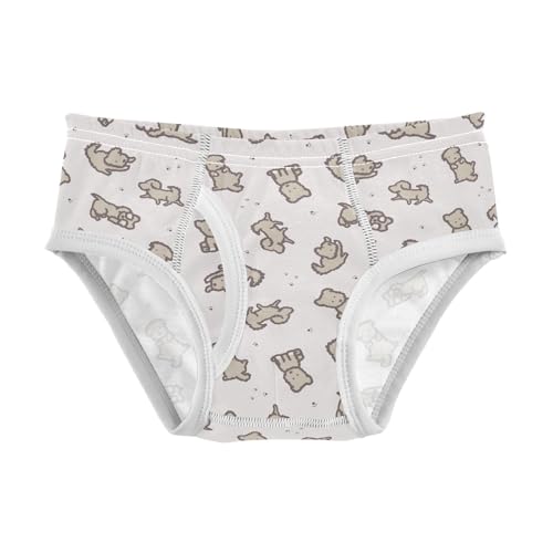 Cotton Little Boys Briefs Soft Cute Dogs Toddler Underwear