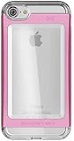 Ghostek Cloak Clear iPhone SE 2020, iPhone 8, iPhone 7 Case with Metal Bumper Design Shockproof Heavy Duty Protection Wireless Charging 2020 iPhone SE, 2017 iPhone 8, 2016 iPhone 7 (4.7 Inch) - Pink