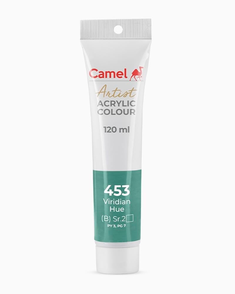 Camlin Kokuyo Artist Acrylic Colour Tubes 120ml Aqua Green 009