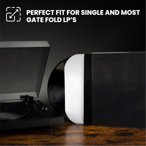 BIG FUDGE 25 Pack Vinyl Record Outer Sleeves 12" LP | Durable & Wrinkle-Free | Crystal Clear & Made from High-Density Polypropylene | 3 mm Thick, 12.75” x 12.75” | Fits Most Gatefolds and Double LPs