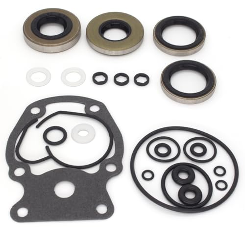 Image of 396351 Marine Gearcase Lower Unit Seal Kit for Johnson Evinrude 20-35 HP Outboard Boat Motors replaces 777559 Sierra 18-2658