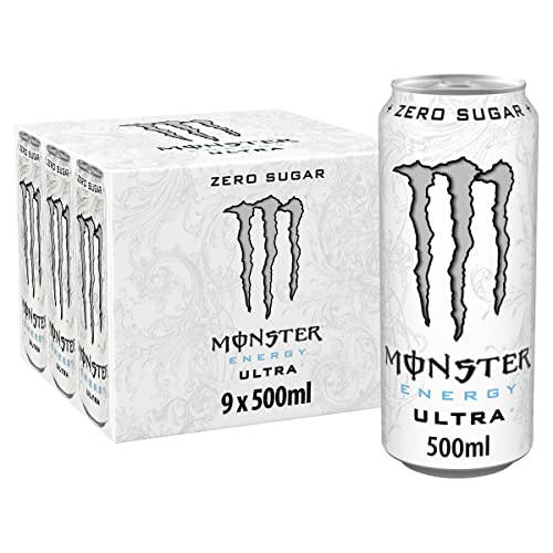 Monster Ultra Energy Drink Zero Sugar, 9 x 500 ml