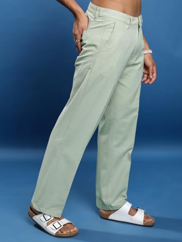 Image of Highlander Men's Ankle-Length Straight Fit Trousers | Modern Style & Comfort | Perfect for Casual & Formal Wear | Trouser for Men | Men Trousers | Trousers for Man | Pants for Man