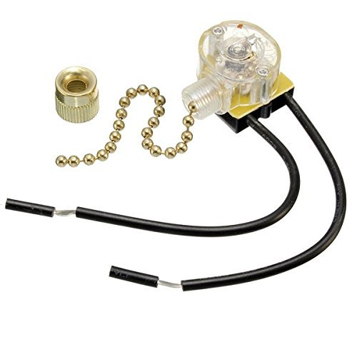 Preisvergleich Produktbild GGO Pegasus Universal Deckenventilator Wandschalter Ersatz Lichtschalter Messing Kettenabzieher