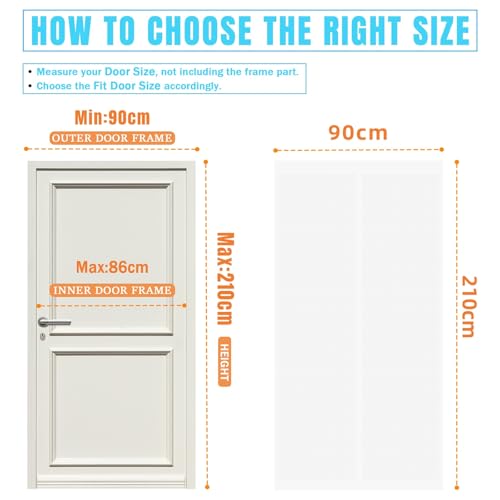 Moustiquaire sans perçage pour bloquer les insectes de grande porte - 7