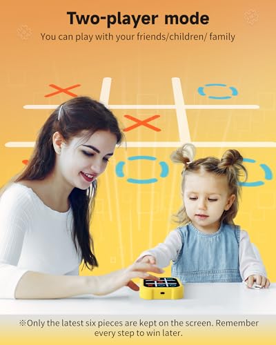 Tic Tac Toe Bolt Game, Electronic 4-in-1 Handheld Puzzle Game Console, Portable Infinite TicTacToe Travel Game for Educational and Memory Growth， Family, Toys Board Games for Kids and Adults - Thumbnail 4