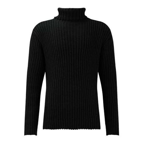 ZYXTIM Mens Sweaters Turtleneck Cable Knitted Pullover Sweaters Long Sleeve Slim Fit Chunky Thermal Winter Pullovers Jumper2