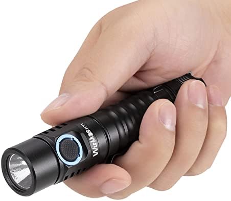 Wurkkos Pocket LED Flashlight, High 90CRI Ultra Bright Max 1300 Lumen Mini Flashlight with Standard USB A-C Cable,IP67 Waterproof,Magnetic Tailcap, Great for Indoor/Outdoor Activities (2700K Warm)