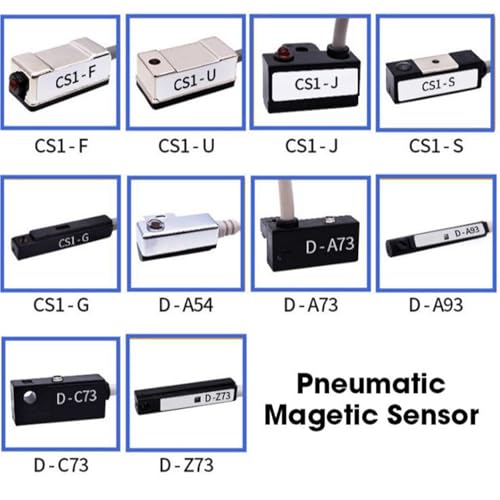 Sensor magnético CS1-F 2M con cable largo para cilindros de aire comprimido 4