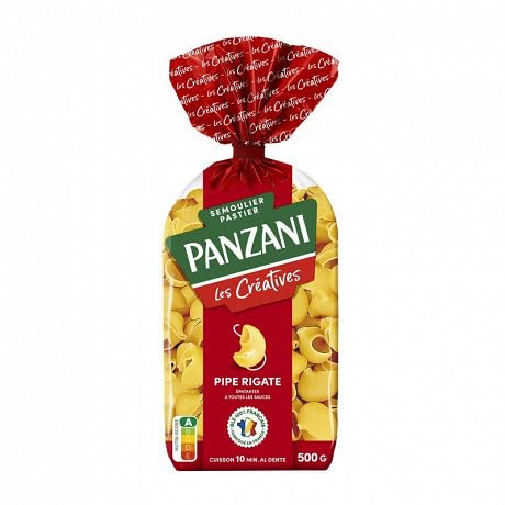 PANZANI | Panzani Pates Pipe Rigate 500G Les Créatives | Lot De (3) | livraison offerte