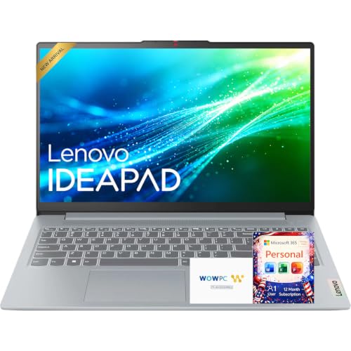 Lenovo 15.6" FHD Laptop Computer, IdeaPad Slim 3i, 2026-2027 Edition, Microsoft Office 365 Included, Intel N150, 8GB DDR5 RAM, 128GB SSD, Windows 11, Up to 12Hr Battery Life for Work & Study