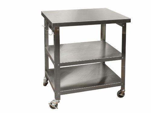 Stainless Steel Kitchen Cart, 30-Inch
