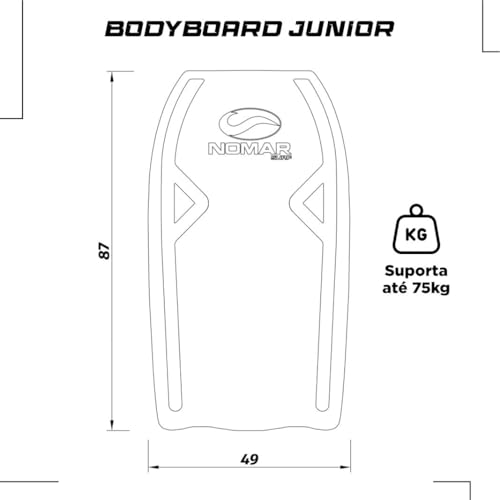 Prancha De Bodyboard Modelo Junior Azul M