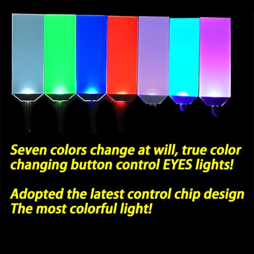 Image of [ Button Switch Colors Freely ] RGB Decorations Batman led Light Flexible Helmet Lights Cosplay DIY kit RGB Superhero for Men Gifts