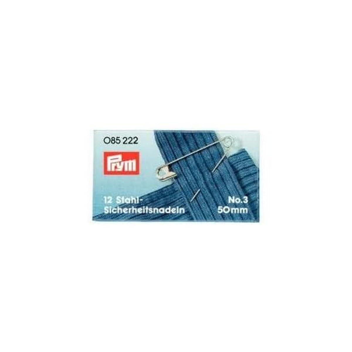Safety Pins with Coil No. 3 Silver col 50 mm