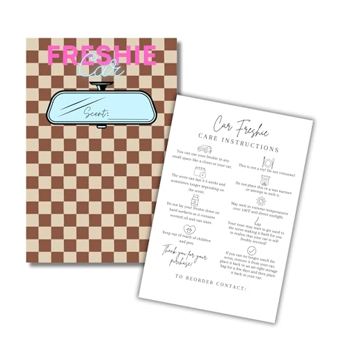 Cartes de lavage auto 10x15 cm à glisser dans la boîte à gants