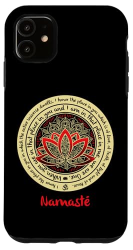 NAMASTE WE ARE ONE ���K ���Ƃ킴 ���M �搶 �w�� �X�}�z�P�[�X iPhone 11 �p