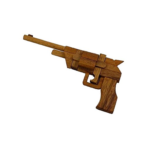 Winshare Puzzles and Games Pistol Kumiki - 3D Brain Teaser Wooden Puzzle