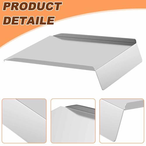 Image of KIT0565 Drip Pan Heat Baffle & 5 Pack BAC596 Drip Liners Kits Replacement Parts for Traeger Silverton 620 Pellet Grills, Heavy-duty Stainless Steel Grill Drip Tray Parts for Traeger Accessories