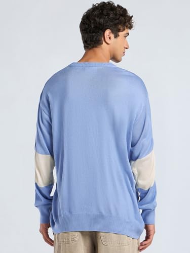 Image of Bewakoof Acrylic Men's Round Neck Sweater