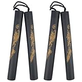 AZIDWERYQ 2Pcs Nunchucks for Kids, Lightweight Foam Nunchucks Martial Art Sticks for Kids & Beginners Practice and Training Foam