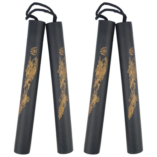 AZIDWERYQ 2Pcs Nunchucks for Kids, Lightweight Foam Nunchucks Martial Art Sticks for Kids & Beginners Practice and Training Foam