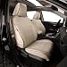 EKR Custom Fit Full Set Car Seat Covers for Select Toyota RAV4 Hybrid (Non XSE) 2019 2020 - Leatherette (Beige)